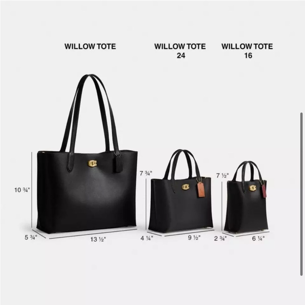 Coach 24 Willow Berry Handle & Strap Tote - Picture 12 of 13